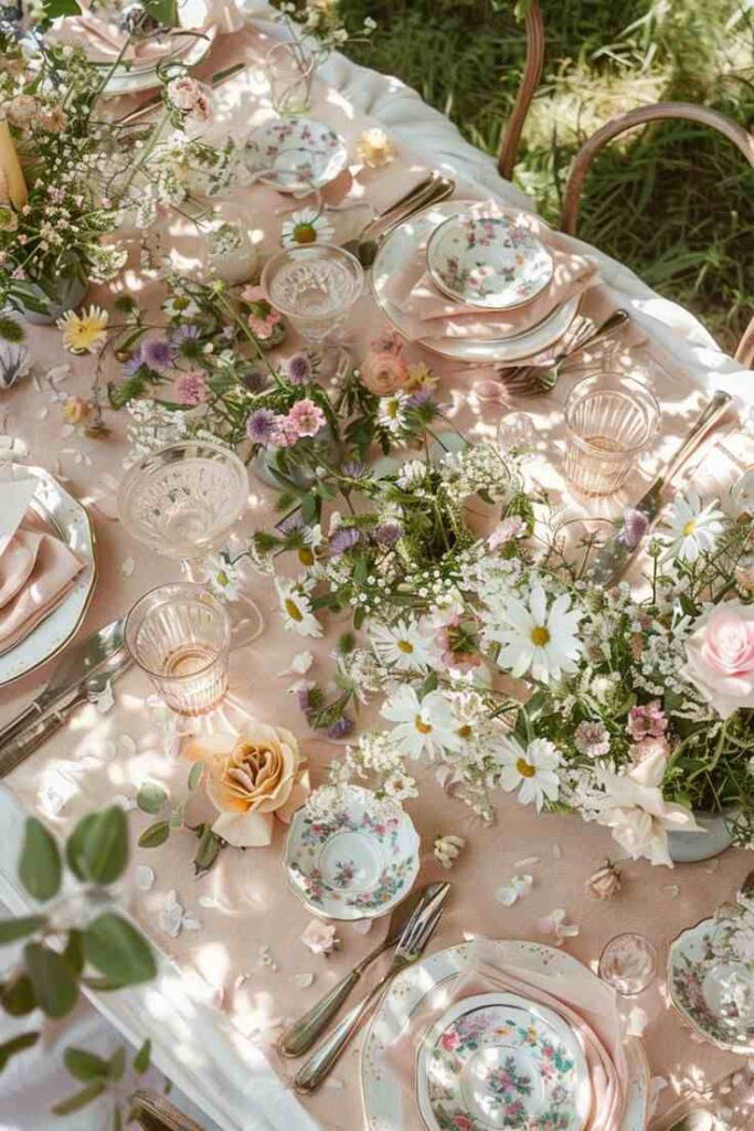 Rain-Kissed Floral Garden Party