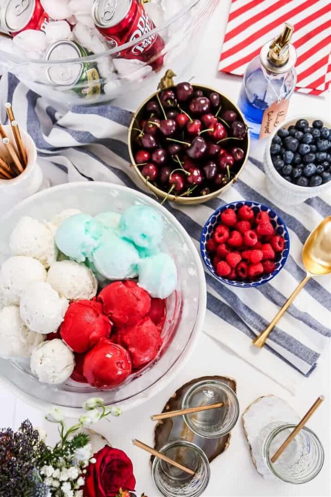 Red, White, and Blue Ice Cream Bar