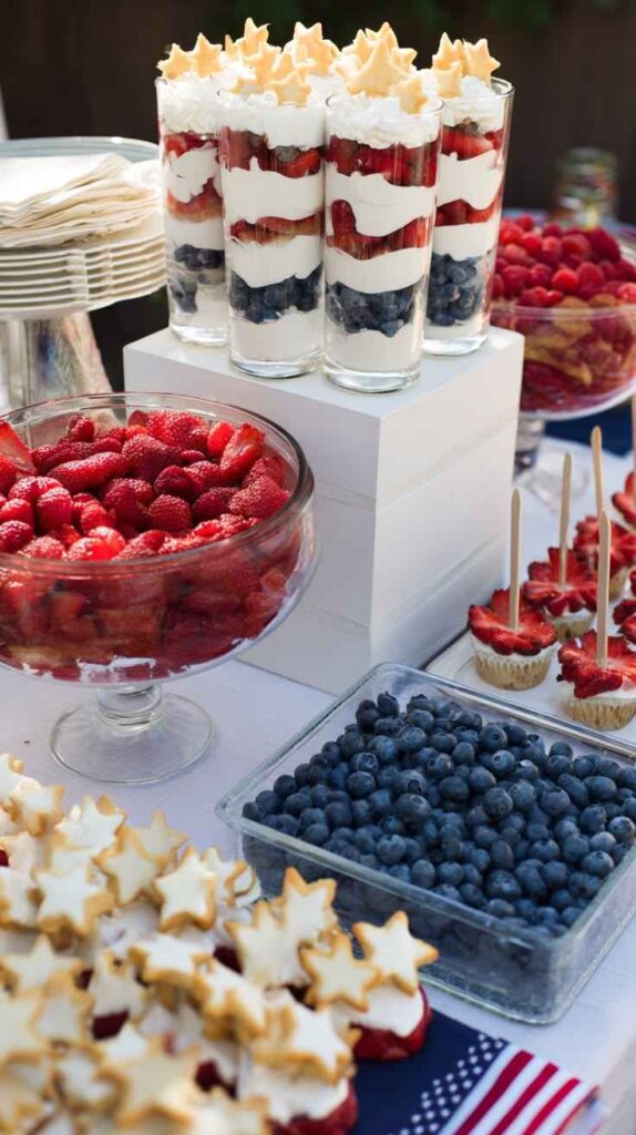 Red, White, and Blue Snack Station