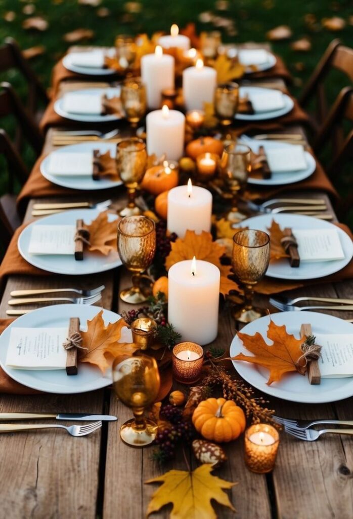 Rustic Candlelit Fall Celebration