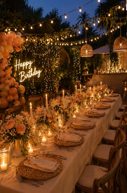 Rustic Chic Birthday Dinner
