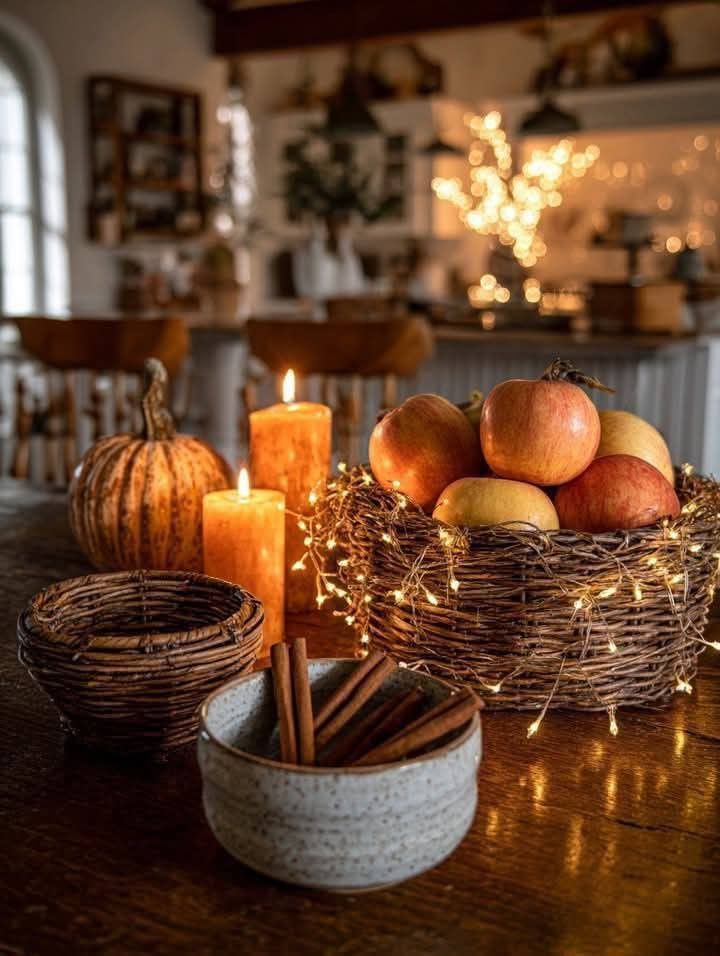 Rustic Fall Fruit Basket