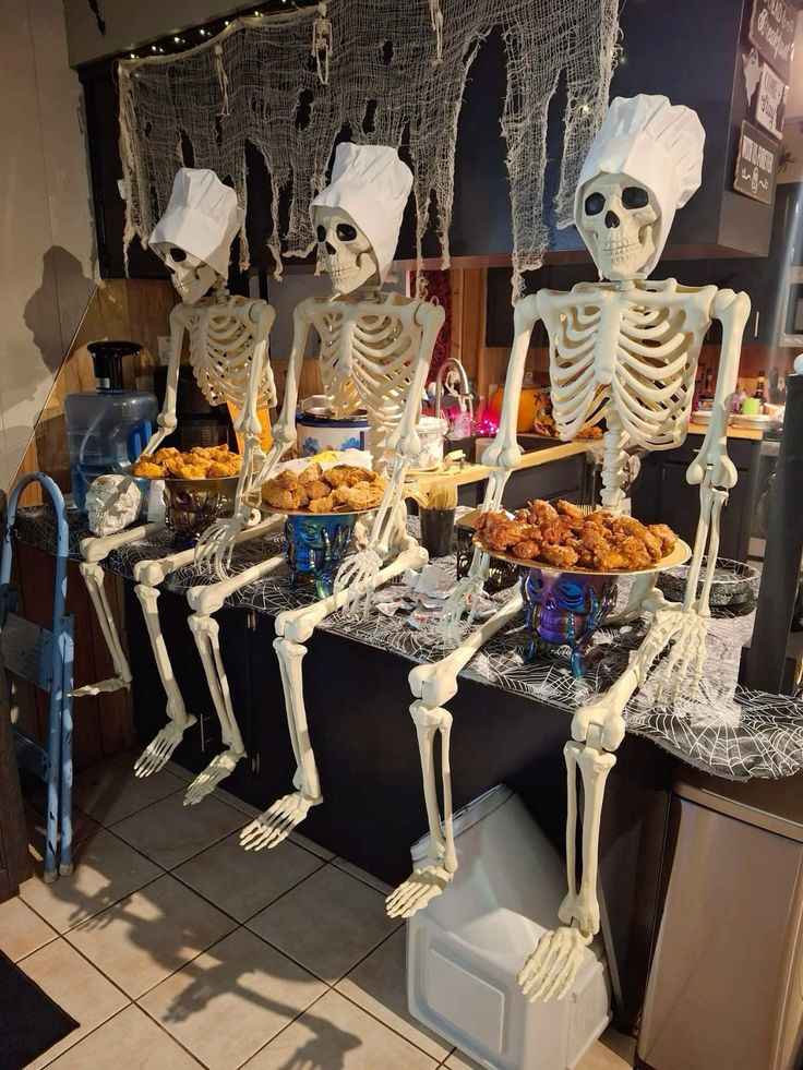 Skeleton Dinner Party Display