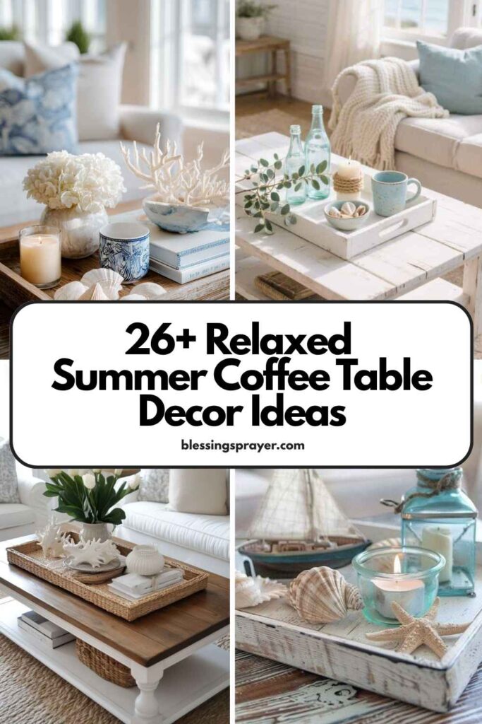 Summer Coffee Table Decor Ideas