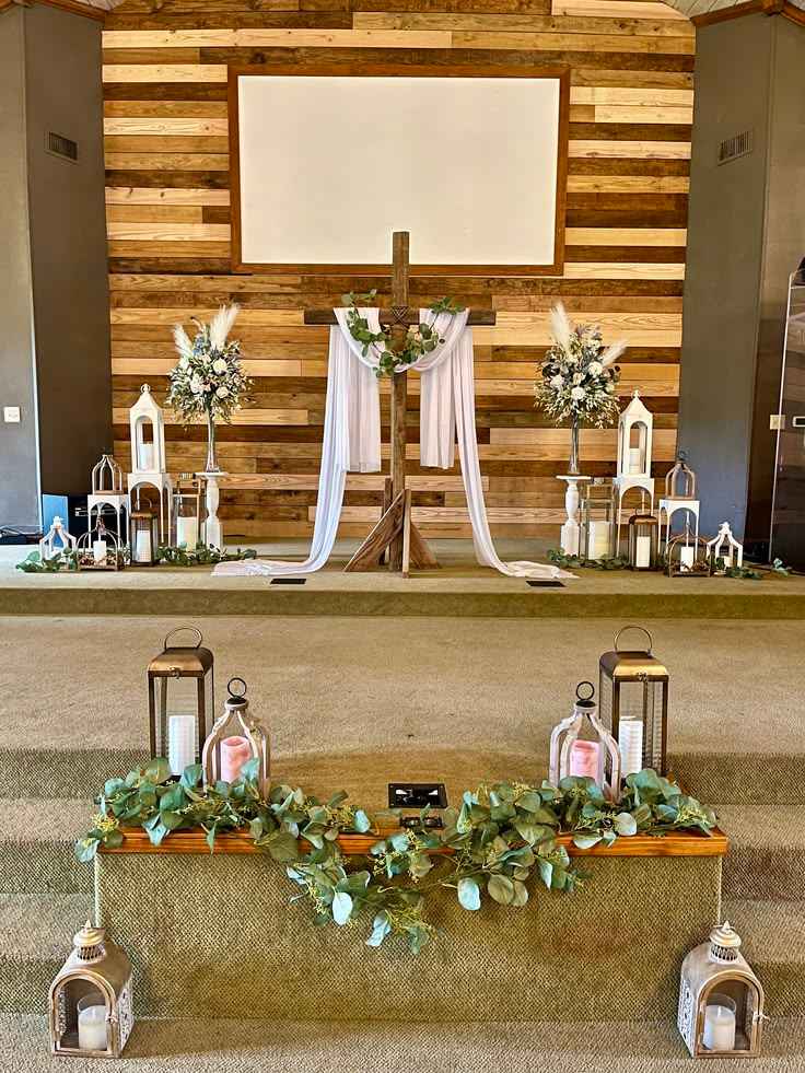 Vintage Lantern Worship Stage