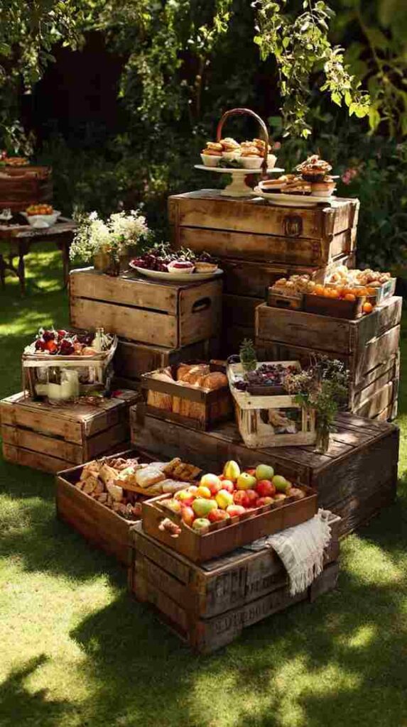 Wooden Crate Display Party