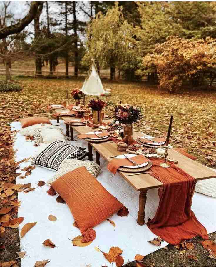 Maple Leaf Inspired Picnic