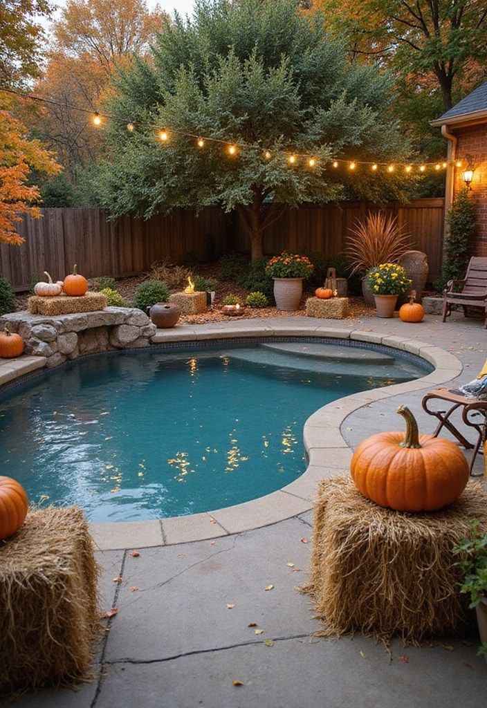 Create a Poolside Pumpkin Lounge