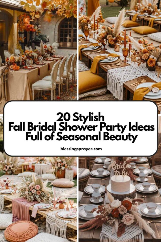 Fall Bridal Shower Party Ideas Full of Seasonal Beauty
