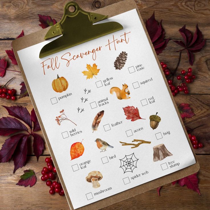 Fall Scavenger Hunt Around the Church Grounds