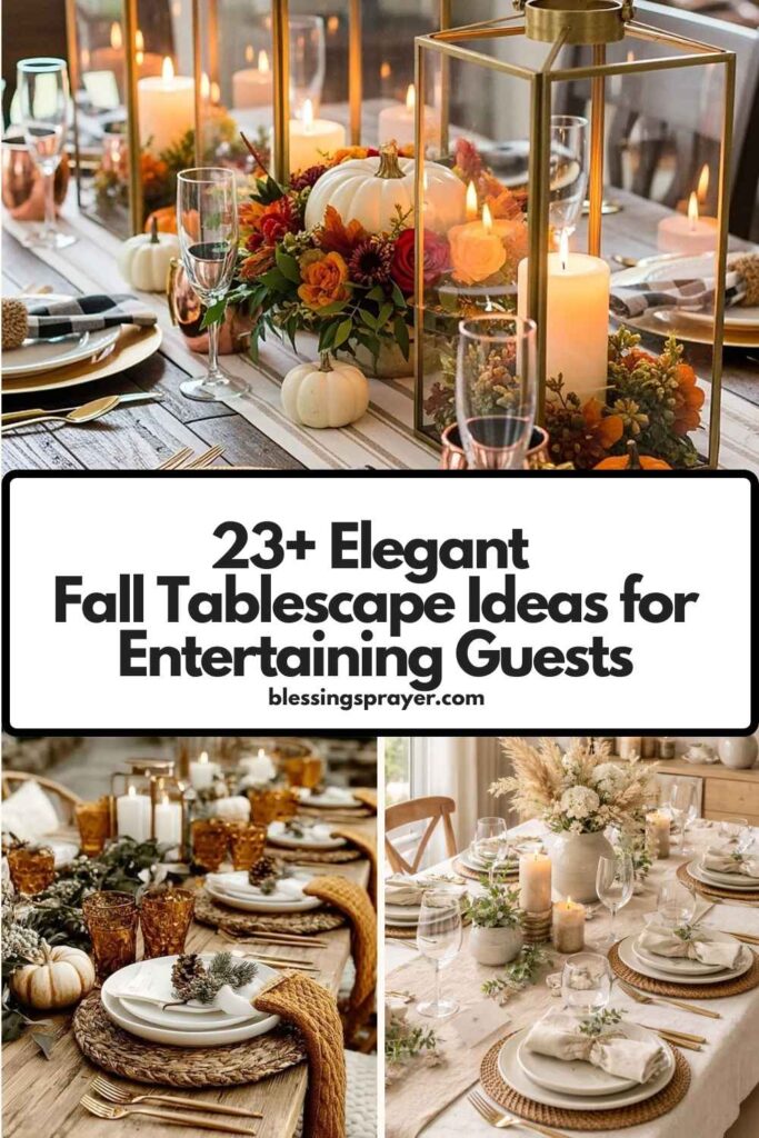 Fall Tablescape Ideas for Entertaining Guests