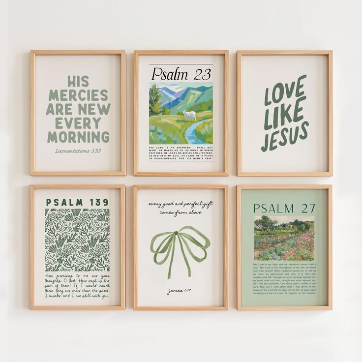 Framed Bible Verse Gallery Wall