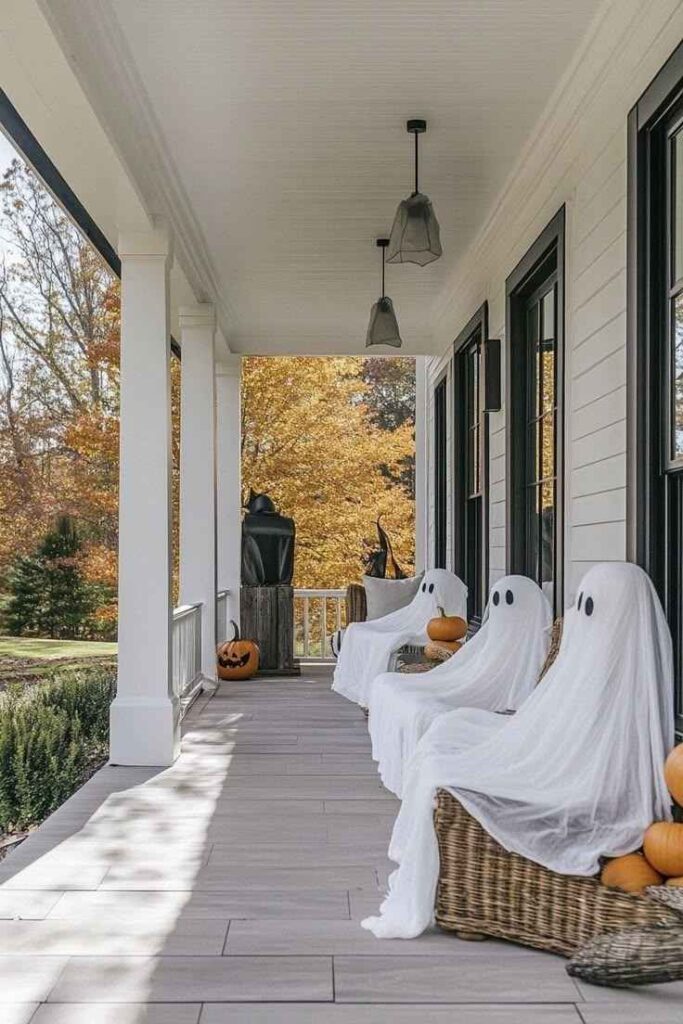 Friendly Ghost Front Porch Display