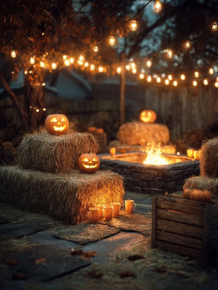 Haunted Hay Bale Lounge