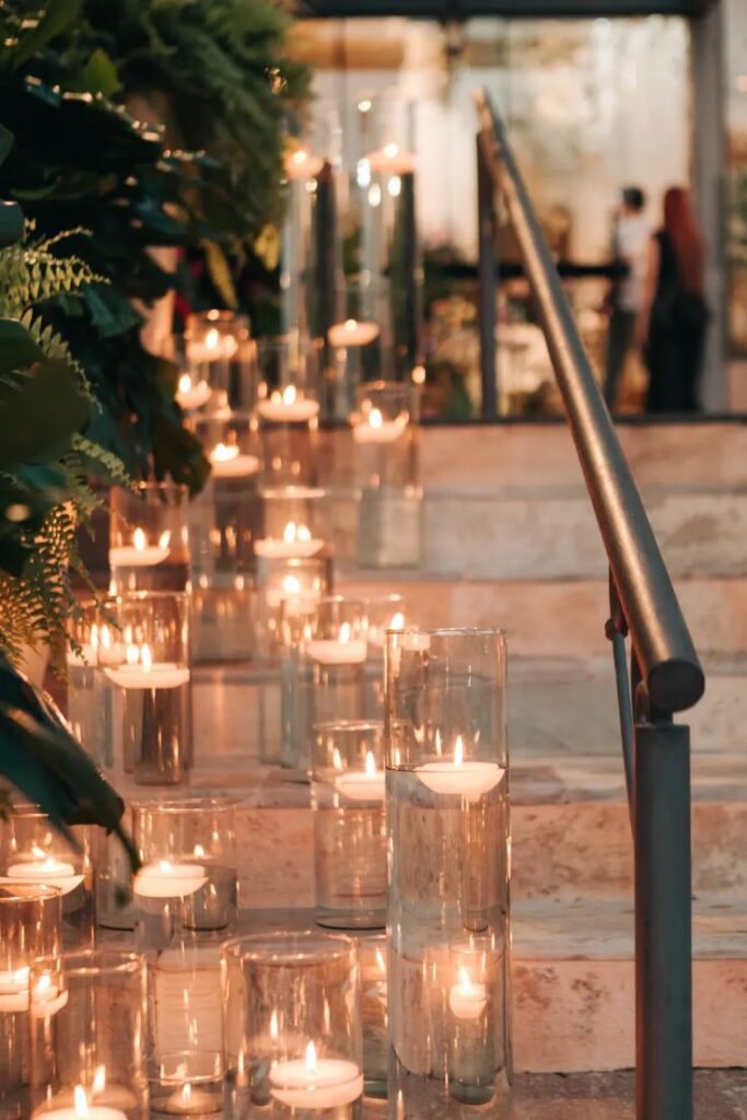 Layer Floating Candles for a Magical Entrance