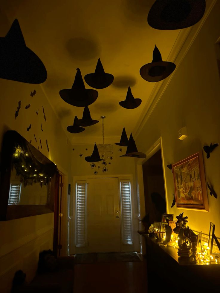 Make a Floating Witch Hat Display