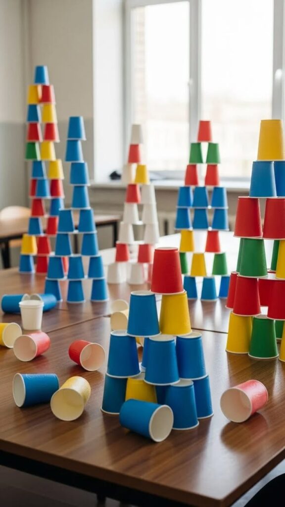 Minute to Win It Challenge Table