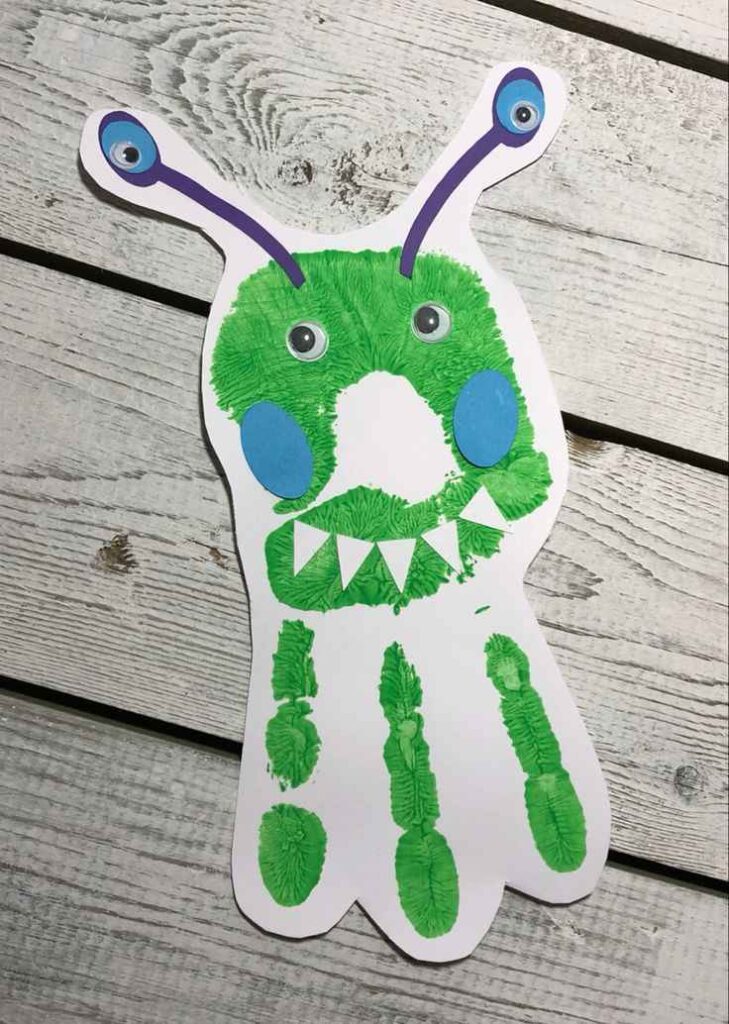 Monster Handprint Craft