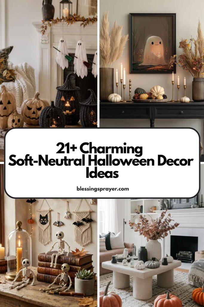 Soft-Neutral Halloween Decor Ideas