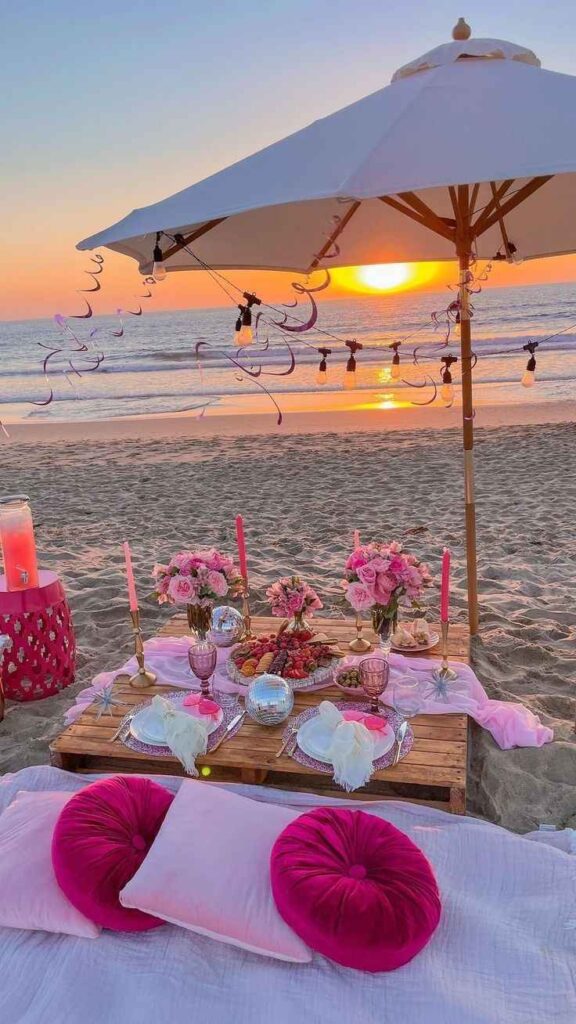 Sunset Beach Picnic 18th Birthday Party