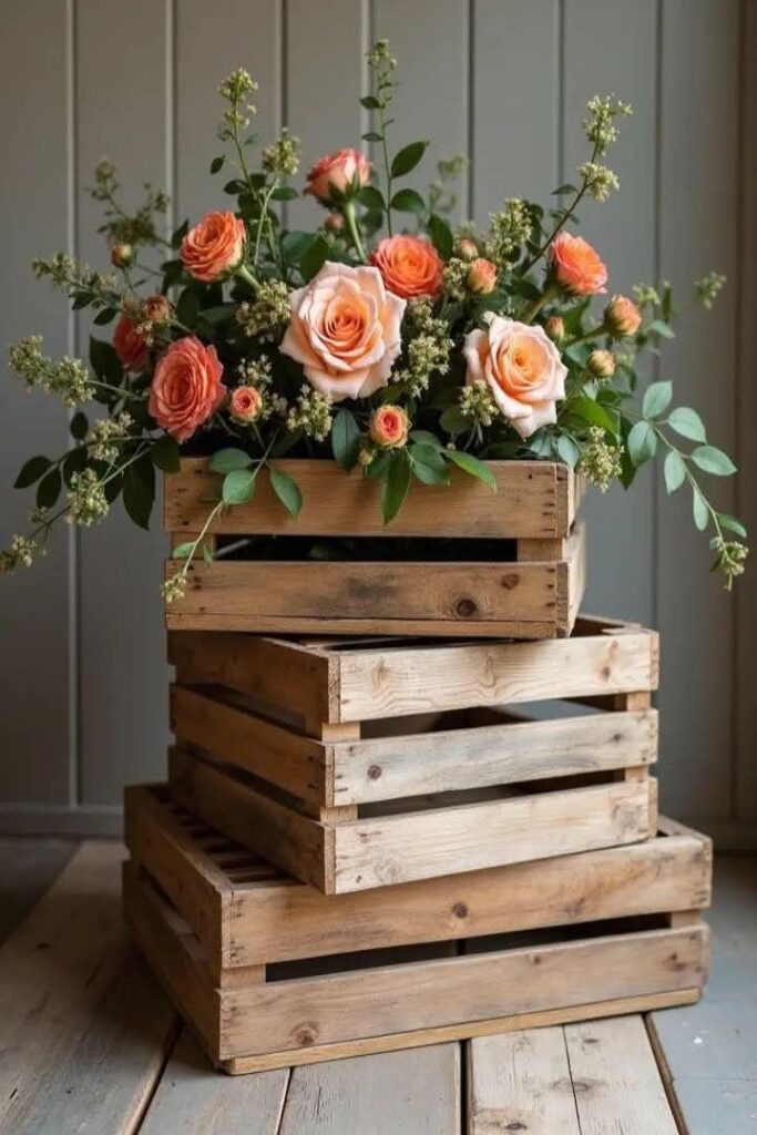 Transform the Stage with Wooden Crates