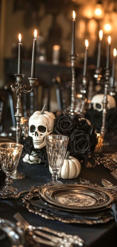 Vintage Silver and Crystal Table Decor