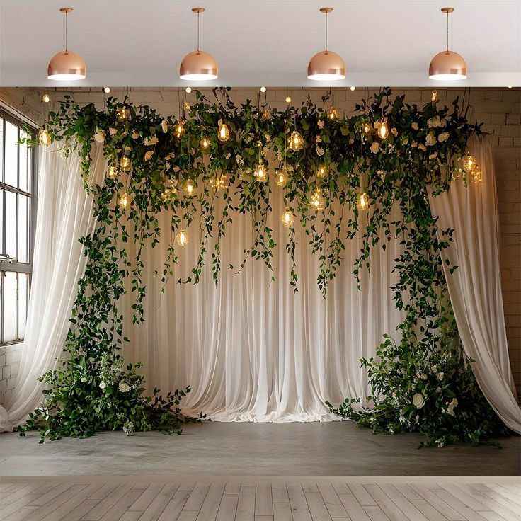 Waterfall Greenery Backdrop