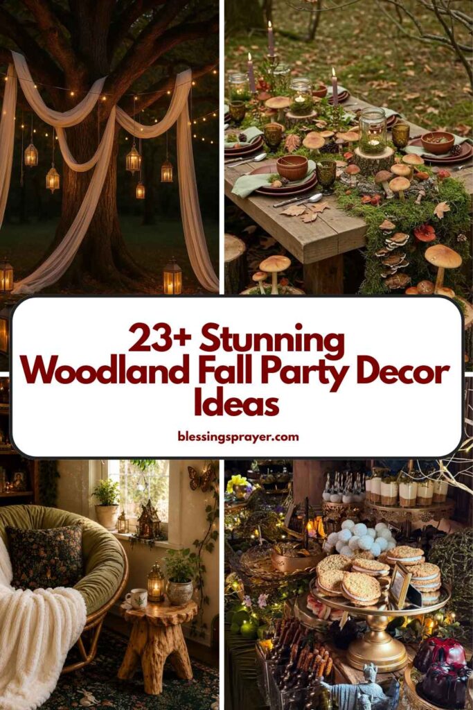 Woodland Fall Party Decor Ideas