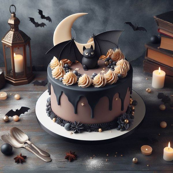 Add A Moon and Bat Silhouette