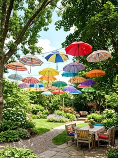 Add Colorful Monsoon Umbrellas