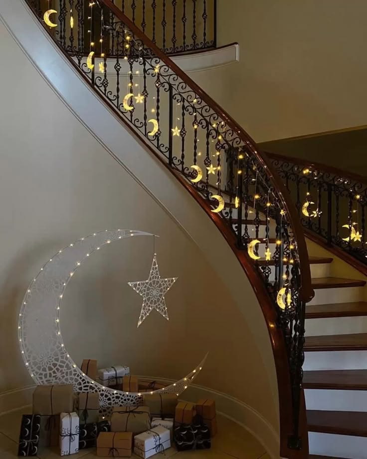 Build a Moon and Stars Staircase Theme