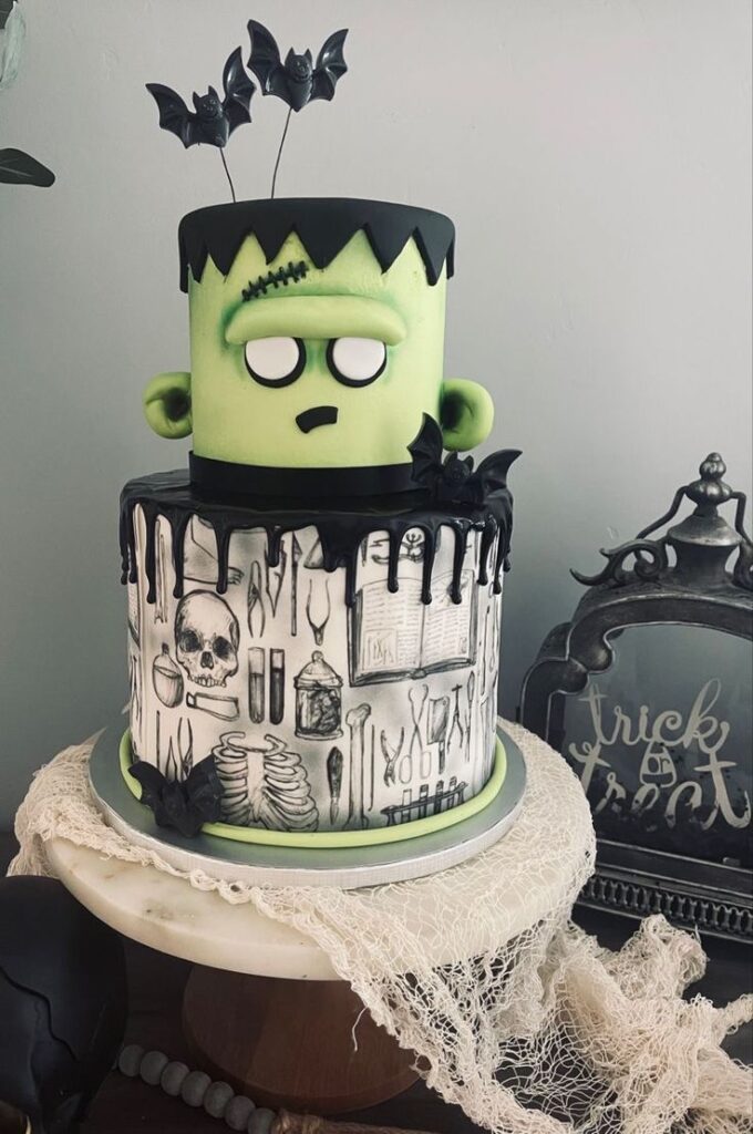 Create A Friendly Frankenstein Cake