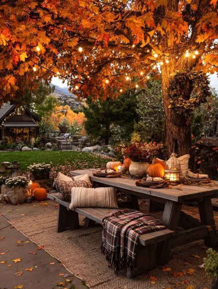 Create a Cozy Autumn Picnic Corner