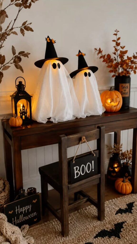 Create a Cute Ghost Welcome Table