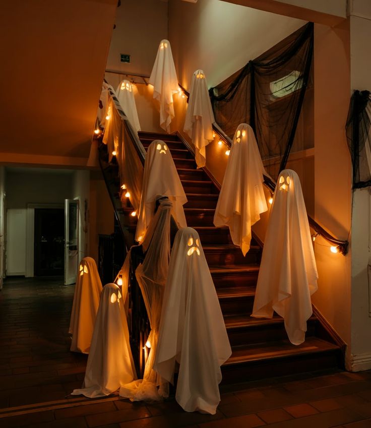 Create a Floating Ghost Staircase Display