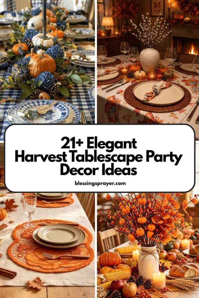 Harvest Tablescape Party Decor Ideas