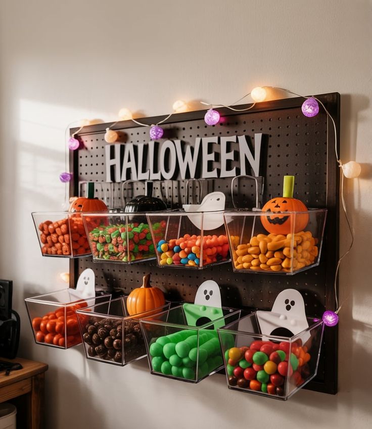 Make a Ghost-Themed Candy Wall