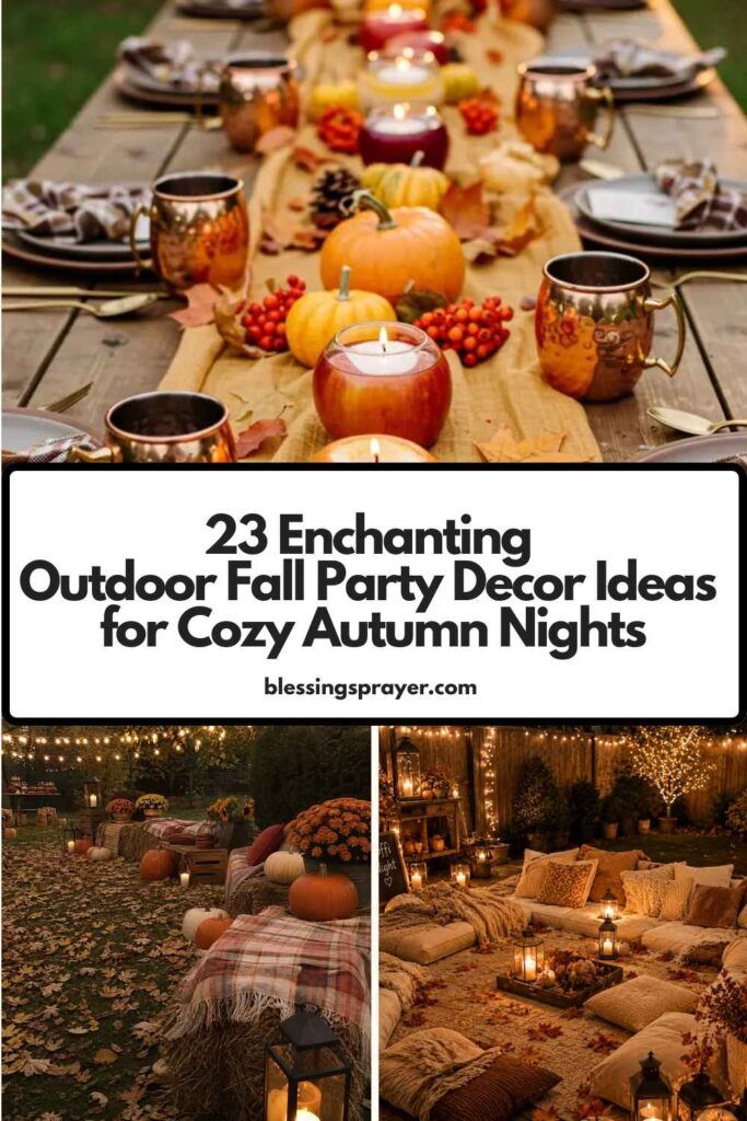 Outdoor Fall Party Decor Ideas for Cozy Autumn Nights