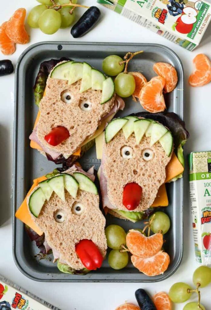 Serve Halloween-Shaped Sandwiches