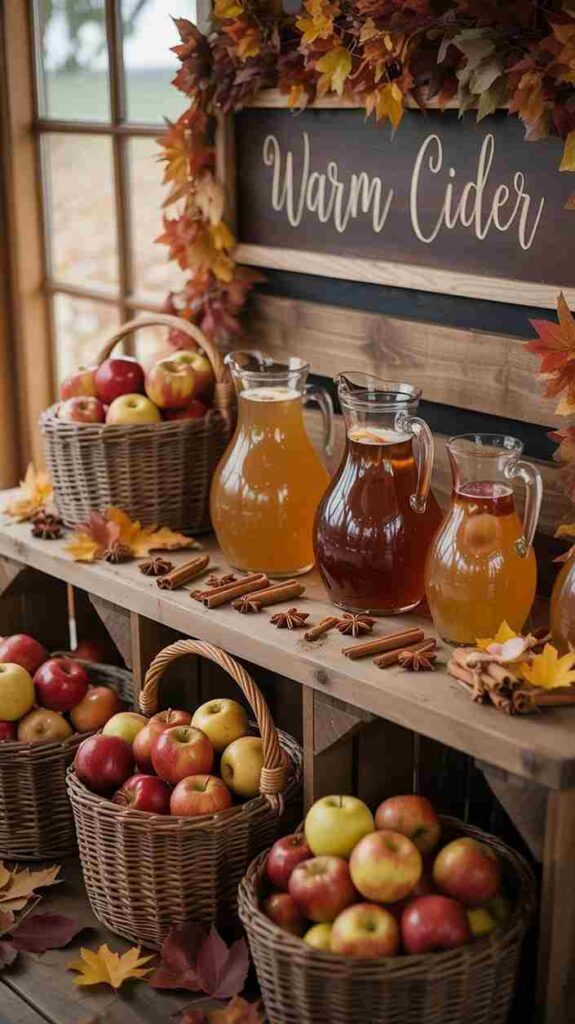 Set Up a Cozy Apple Cider Station
