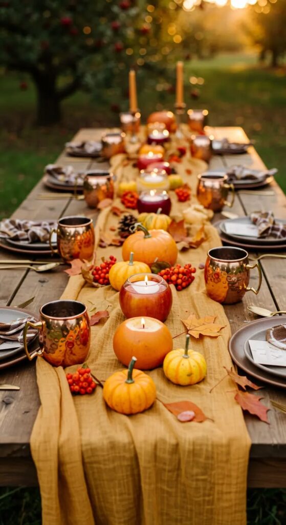 Set Up a Cozy Pumpkin Brunch Table