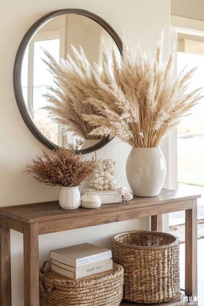 Style a Neutral Entryway Table