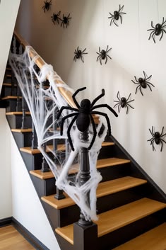 Wrap the Staircase in Creepy Spider Webs