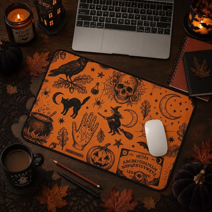 Add A Halloween-Inspired Desk Mat