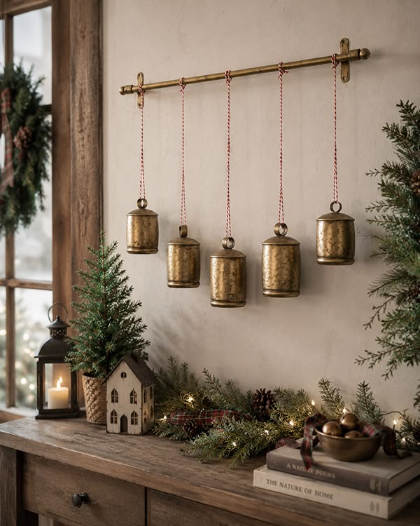 Add Bells and Natural Christmas Accents