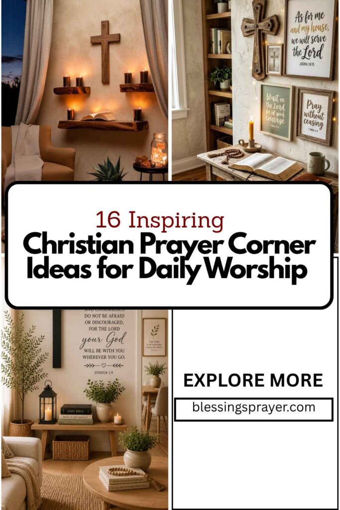 Christian Prayer Corner Ideas for Daily Worship