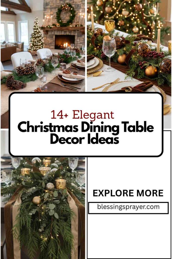 Christmas Dining Table Decor Ideas