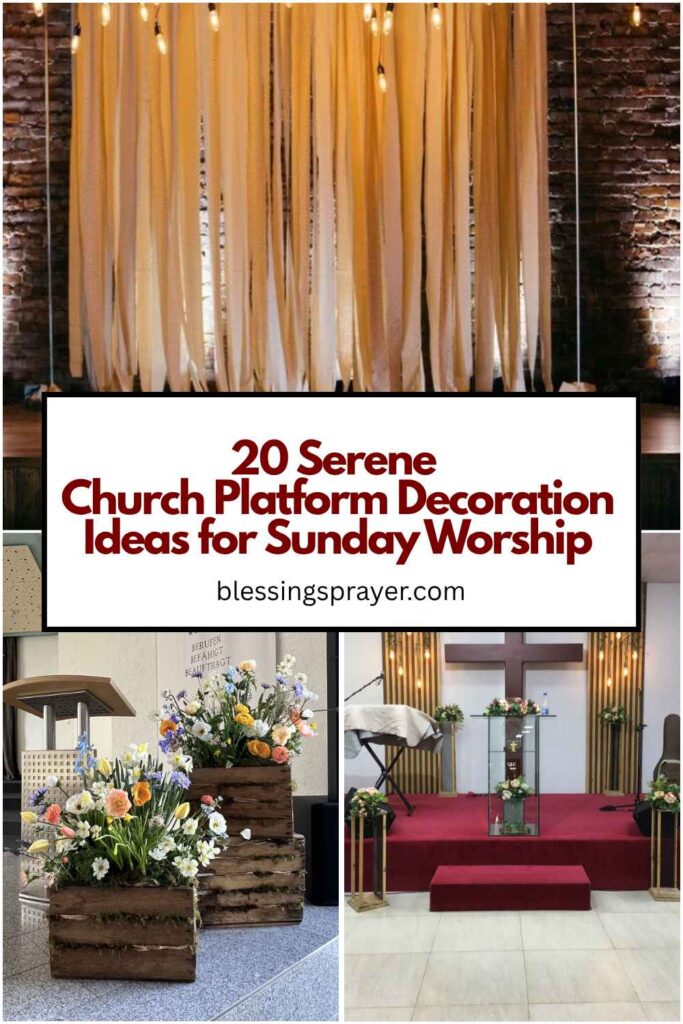 Church Platform Decoration Ideas for Sunday Worship