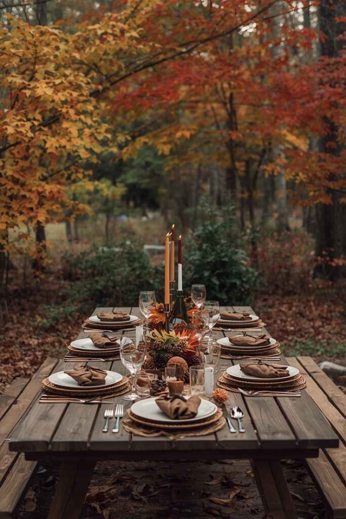 Create A Cozy Outdoor Fall Dinner