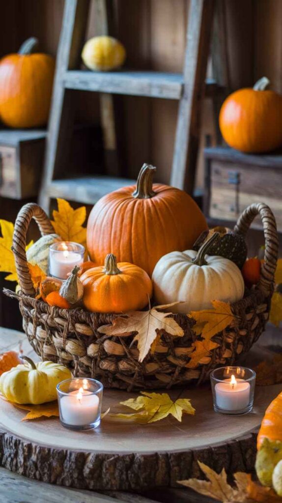 Create a Cozy Pumpkin Centerpiece